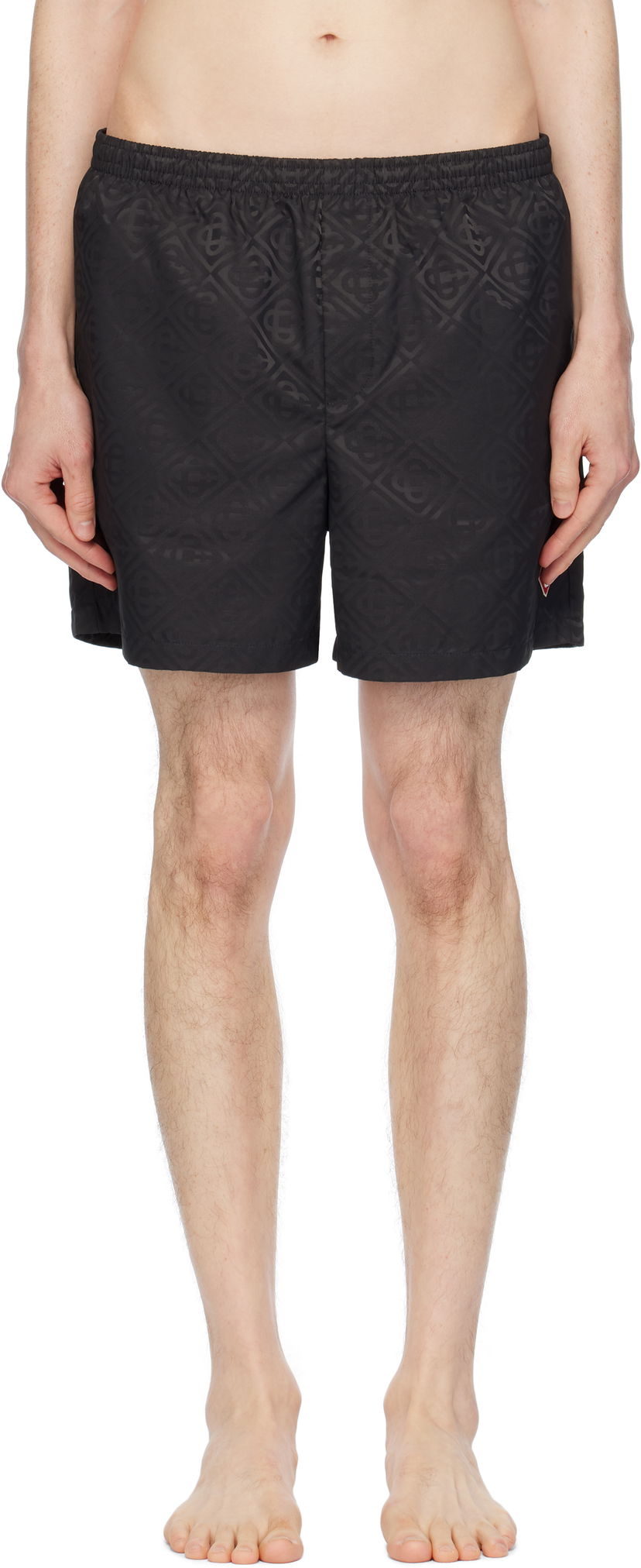 Kupaći kostimi Casablanca Casablanca Jacquard Swim Shorts Crna | MPS25-TR-224-04