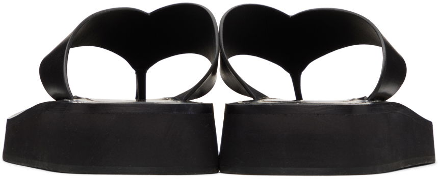 Odjeća The Row The Row Ginza Platform Flip-Flop Sandals Crna | F1159-L52, 1