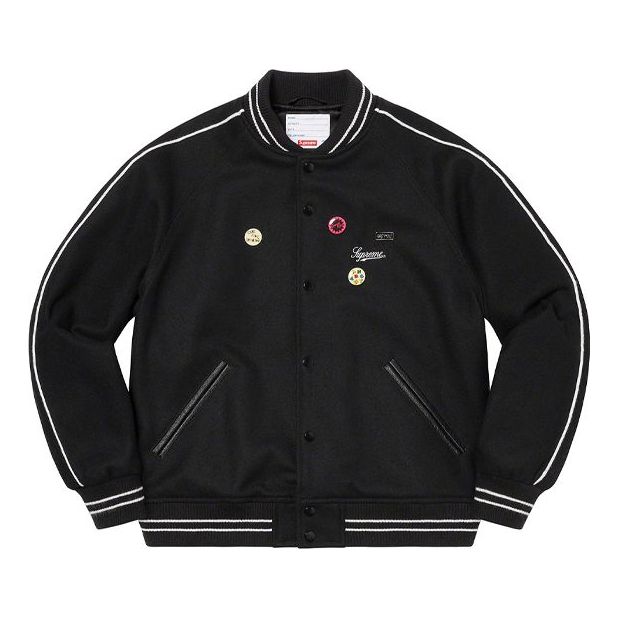 Bomber jakna Supreme Jamie Reid Varsity Jacket Crna | SUP-SS21-686