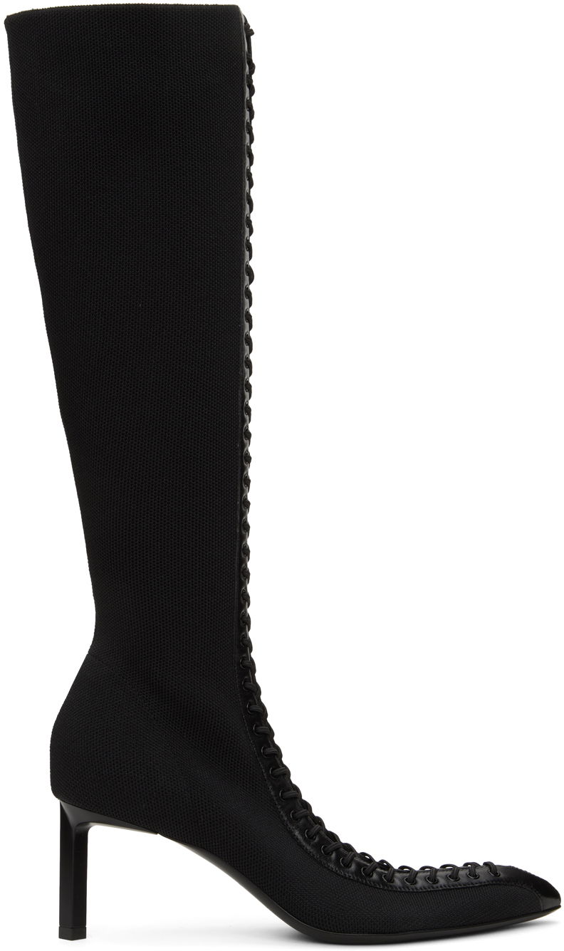 Tenisice i cipele Givenchy Givenchy Show Knit Boots Crna | BE702SE1QC001