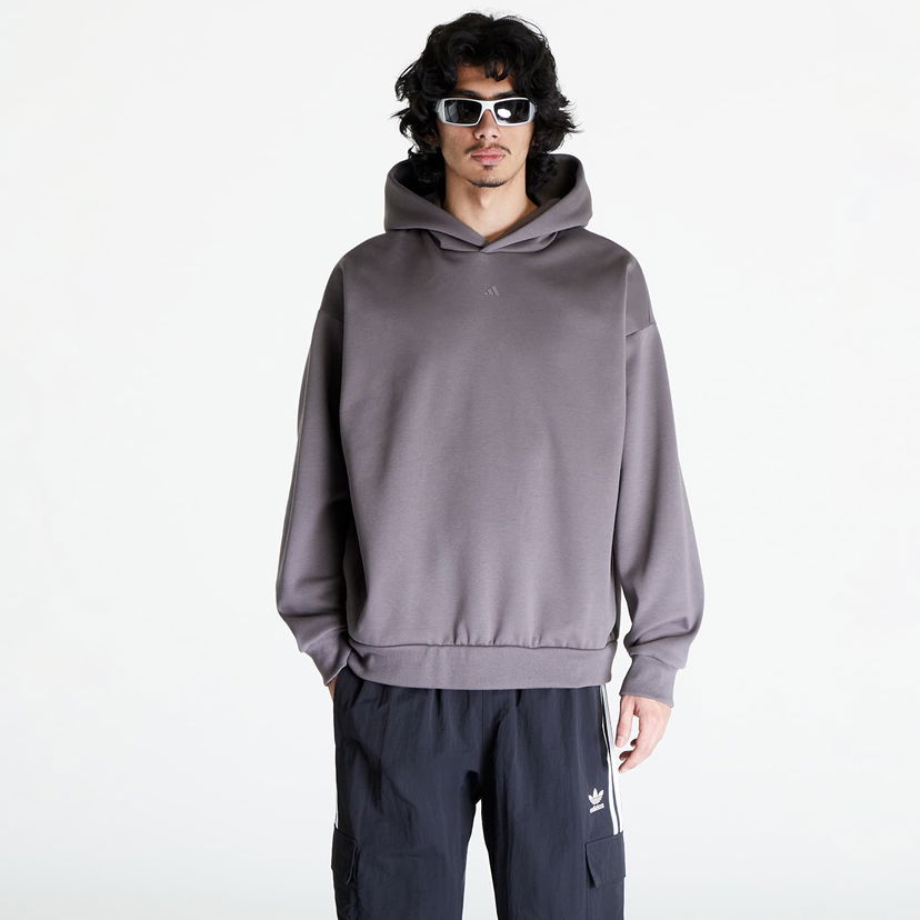 Dukserice adidas Performance adidas One Fleece Basketball Hoodie Siva | IX1964