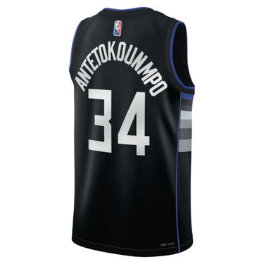 Dres Nike Giannis Antetokounmpo Bucks Dri-FIT Jersey Crna | DH8058-010, 1