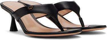Tenisice i cipele Gianvito Rossi Gianvito Rossi Ascent Thong 55 Heeled Sandals Crna | G10057-55LAC-NAP, 3