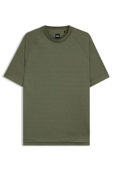 Majica kratkih rukava BOSS Regular Fit Stretch T-Shirt Zelena | 50544008