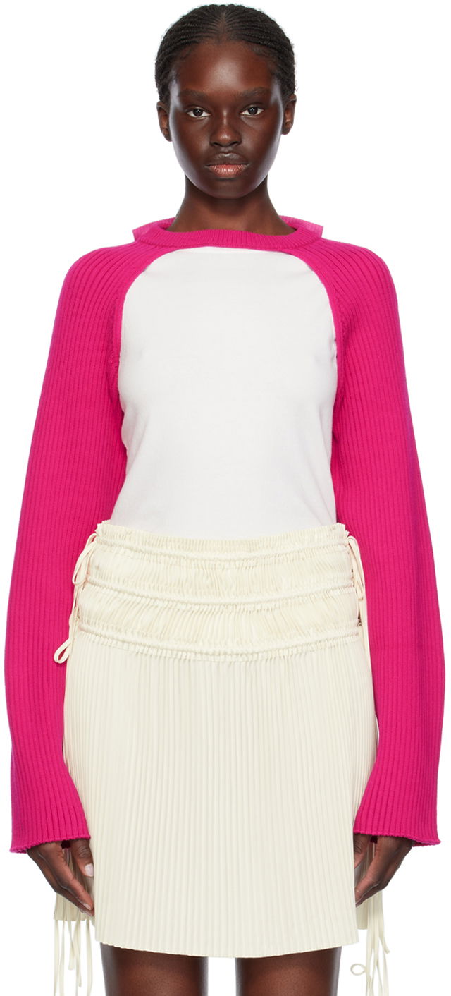 Džemper Helmut Lang Rib Sweater Ružičasta | O01HW722