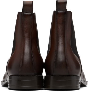 Tenisice i cipele BOSS BOSS Leather Chelsea Boots Crna | 50552489, 4