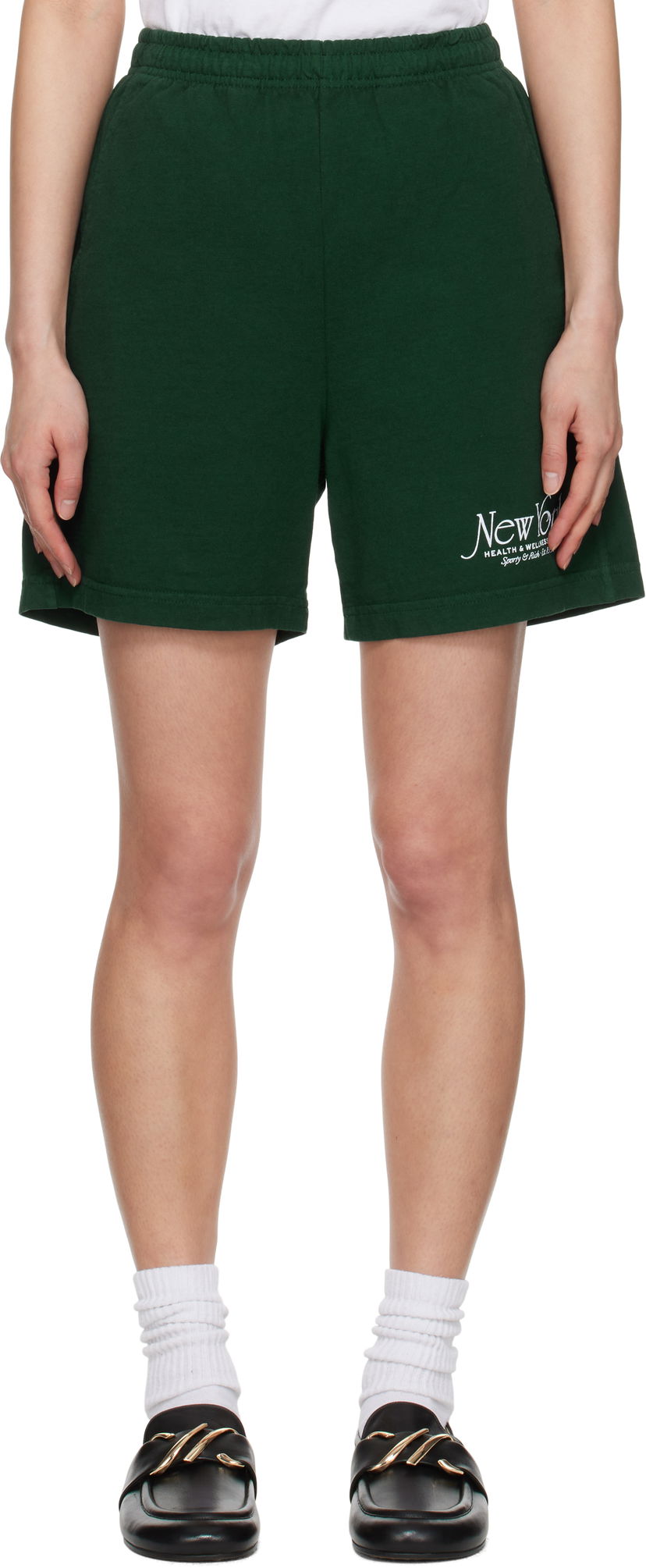Kratke hlače Sporty & Rich Sporty & Rich NY 94 Gym Shorts Zelena | SH039606034WH01