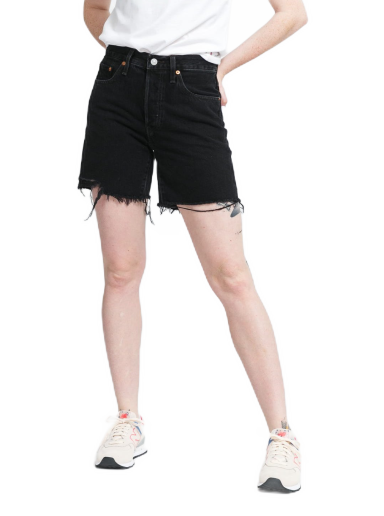 Kratke hlače Levi's 501 Mid Thigh Short Crna | 85833-0016