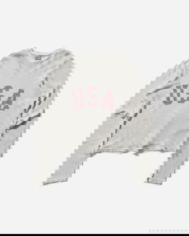 Crop top GUESS Logo Mesh Longsleeve T-shirt Bijela | M4BP03KC4H0 PWMU, 1