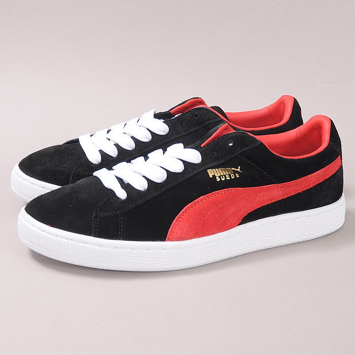 Tenisice i cipele Puma Suede Archive Eco black / ribbon red / gold foil Crna | 352421 19, 0