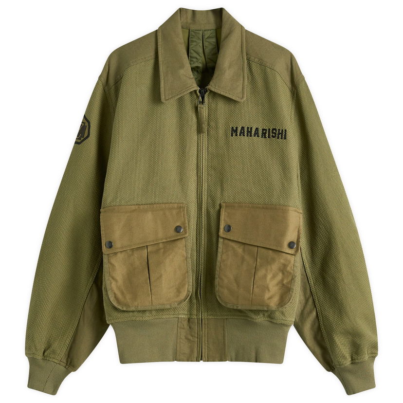 Bomber jakna Maharishi Maharishi Crow & Heron M42 Flight Jacket, Size Large Zelena | 6101-OLV
