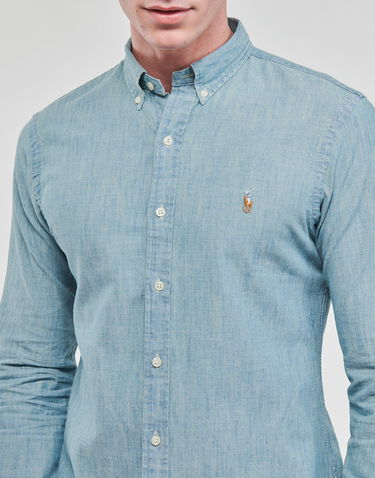 Košulja Polo by Ralph Lauren CHEMISE COUPE SLIM DENIM SHIRT Plava | 710548538001-NOS, 4