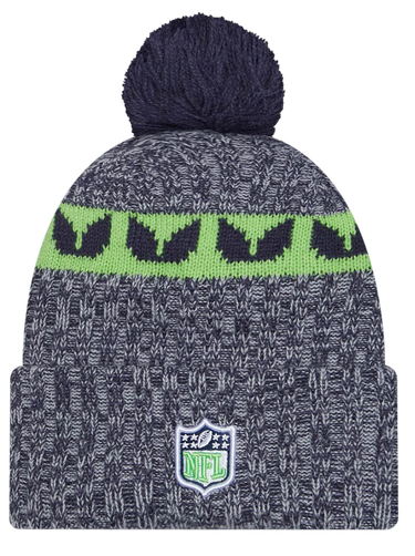 Kapica New Era New Era Seattle Seahawks Knit Beanie with Pom Siva | 60407601-60407601, 1