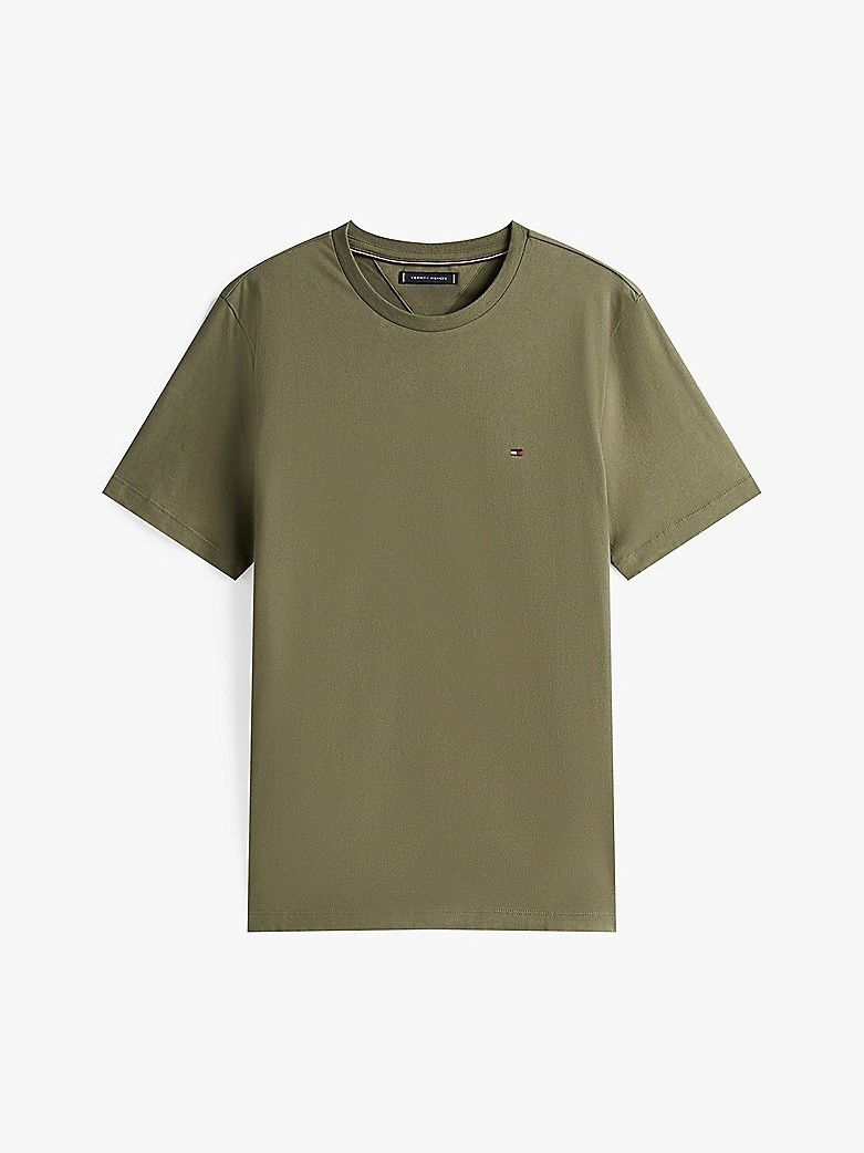Majica kratkih rukava Tommy Hilfiger Tommy Hilfiger Essential Regular Fit T-Shirt Zelena | MW0MW39995PLI