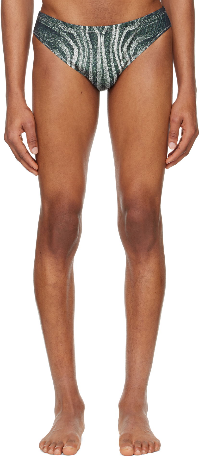 Kupaći kostimi Jean Paul Gaultier Jean Paul Gaultier 'The Spirale' Swim Briefs Zelena | 25/34-H-SV060-J587-000203