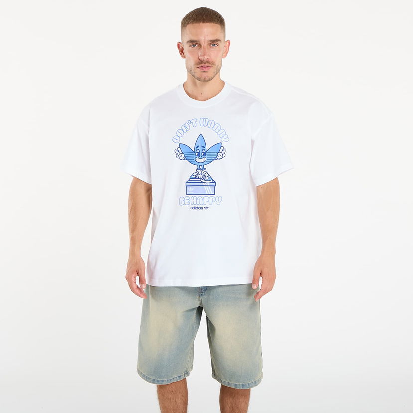 Majica kratkih rukava adidas Originals adidas Treffy Smile Graphic T-Shirt Bijela | KT2971