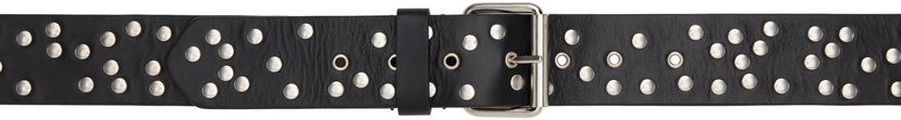 Pojasevi Dries Van Noten Dries Van Noten Studded Leather Belt Crna | 251-011404-195