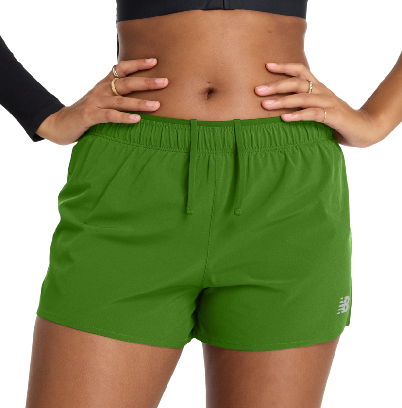 Kratke hlače New Balance RC Shorts 3-inch Inseam Zelena | ws41286-agn
