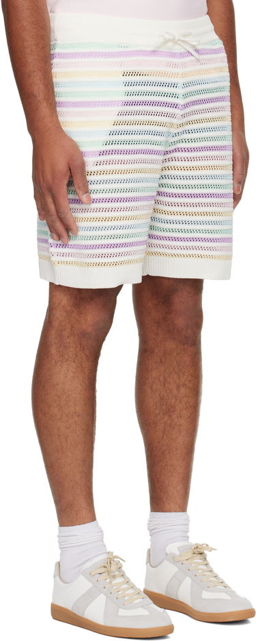 Kratke hlače Casablanca Rainbow Crochet Knit Shorts Višebojno | M-AW25-KW-1098-01, 3