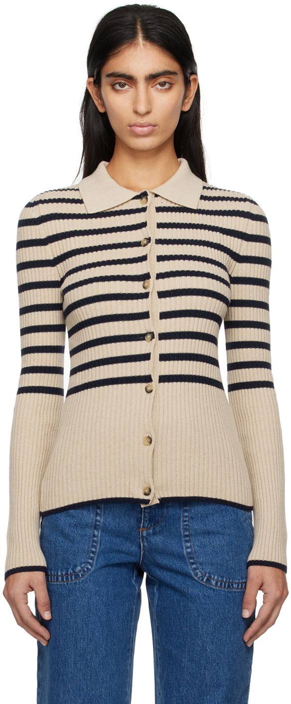 Džemper A.P.C. Mallory Cardigan Bež | WSAAZ-F22251