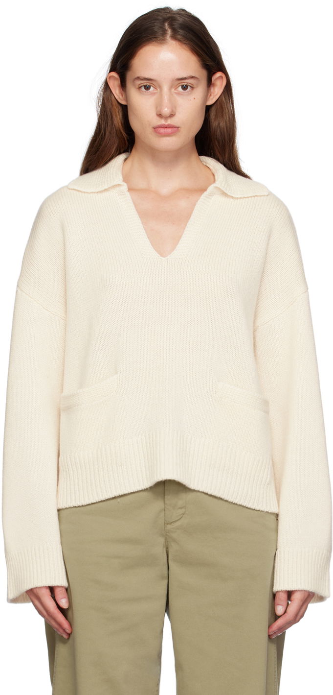 Džemper rag & bone rag & bone Danica Polo Sweater Bijela | WAS24F003CA03