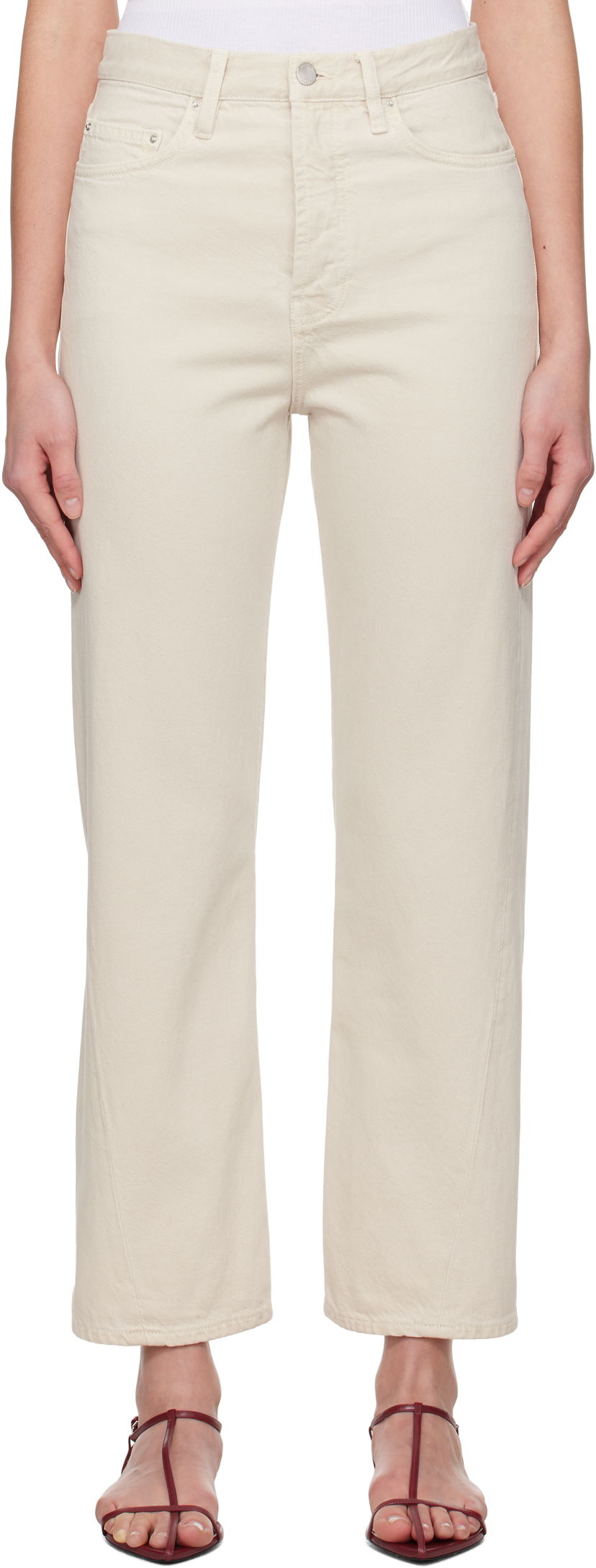 Jeans TOTEME TOTEME Twisted Seam Jeans Bež | 251-WRB911-FB0083