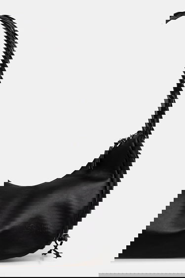 Ručna torbica GANNI Hobo Bag Medium Laces Crna | A7295, 2