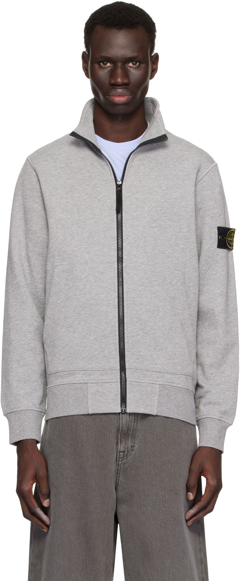 Dukserice Stone Island Stone Island Logo Patch Sweatshirt Siva | K1S156100643S0051