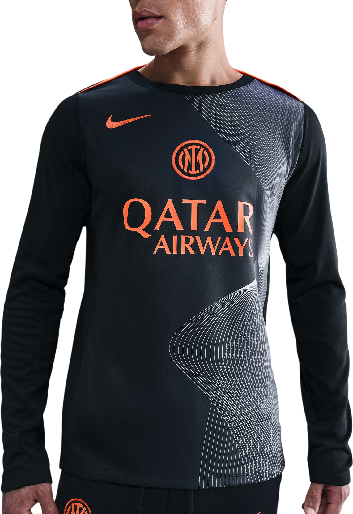 Dres Nike Dri-FIT Long-Sleeve Shirt Inter Milan Total 90 Academy Pro Third 2025/26 Crna | hm3743-010, 0