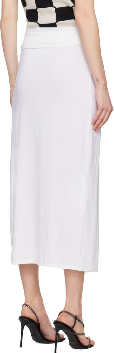 Suknja Max Mara Beato Midi Wrap Skirt with Ring Detail Bijela | 2416691069600, 2