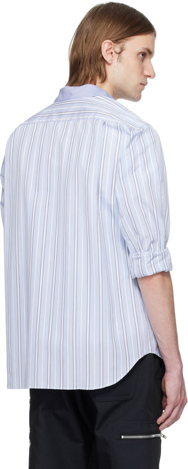 Košulja Comme des Garçons Comme des Garçons Yarn Dyed Cotton Stripe Poplin Shirt Plava | FZ-B402-051, 2