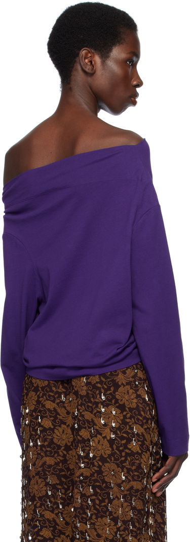 Džemper Dries Van Noten Dries Van Noten Off-Shoulder Top Ljubičasta | 251-011142-1603, 2