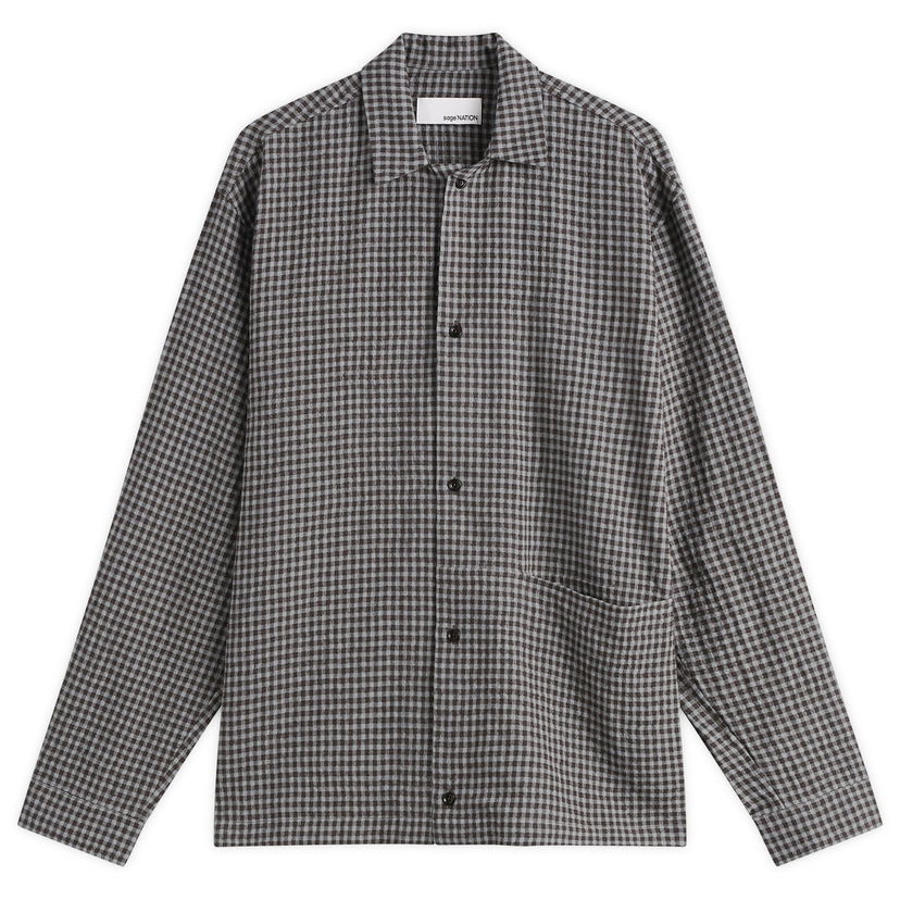 Košulja sage NATION Siesta Boxy Shirt Siva | S139-MGC