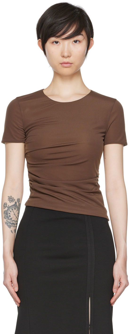 Majica kratkih rukava Helmut Lang Helmut Lang Reversible T-Shirt Smeđa | M05HW502