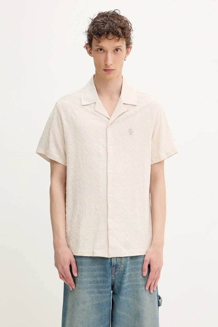 Košulja Filling Pieces Filling Pieces Resort Linen Blend Shirt Bež | 91799809978