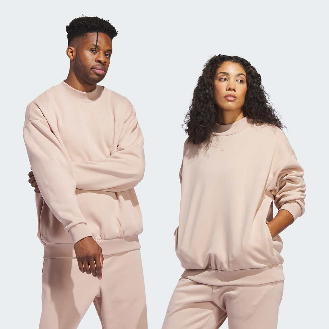 Dukserice adidas Performance Basketball Crew Bež | IM8422, 1