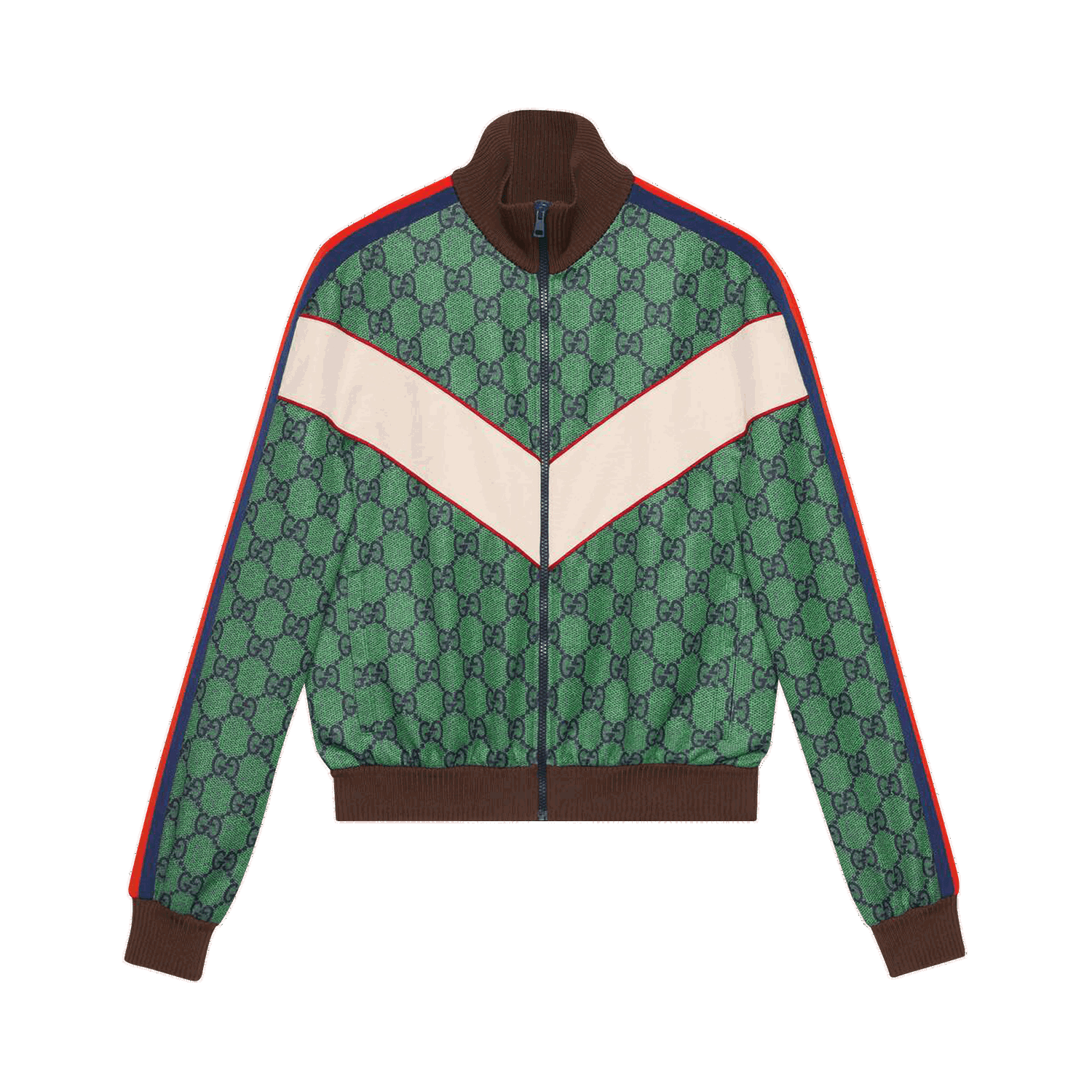 Jakna Gucci Jersey Zip Jacket With Web Zelena | 653367 XJDF0 3305, 0