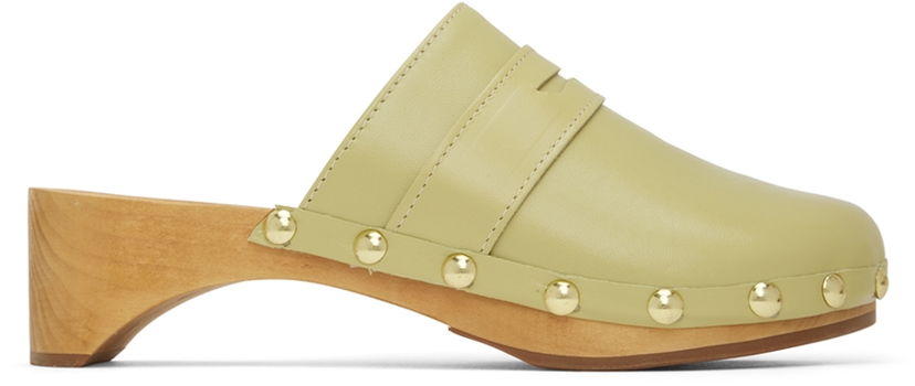 Odjeća BY FAR BY FAR Hans Clogs Zelena | 22SSHNSOLVGLS