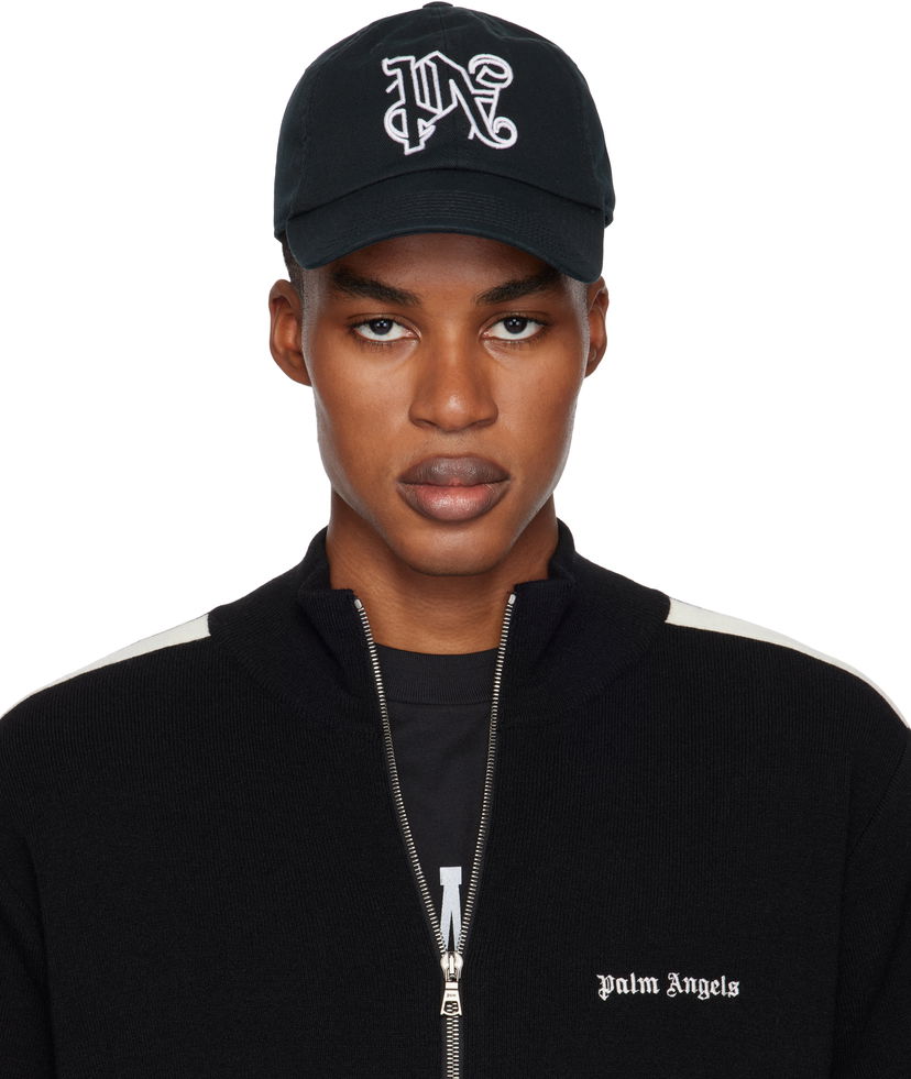 Kapa Palm Angels Cap With Logo Embroidery Crna | PMLB094C99FAB0021001