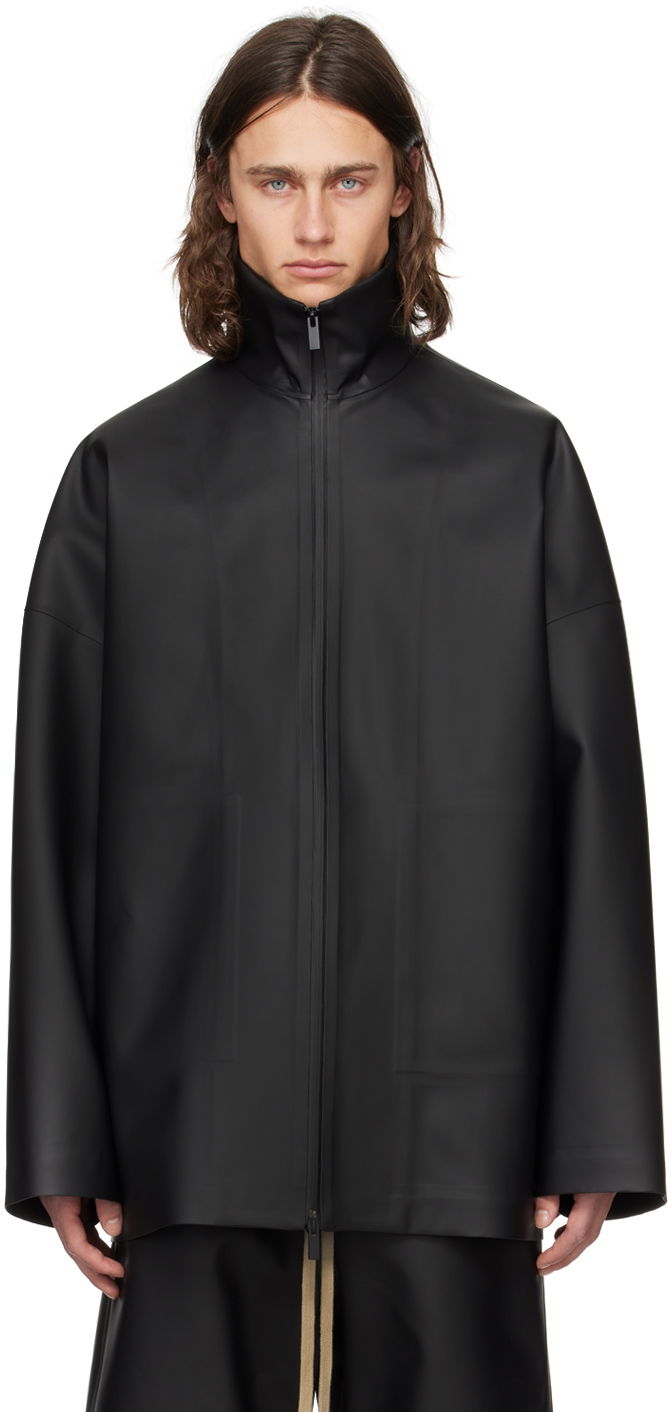 Jakna Fear of God Black Zip Jacket Crna | FG830-408RUB