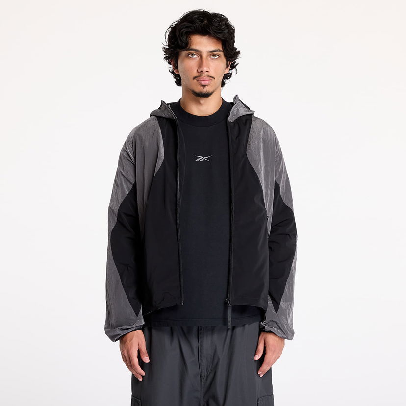 Jakna Reebok Jacket Running Hooded Crna | RMVL006C99FAB0011009