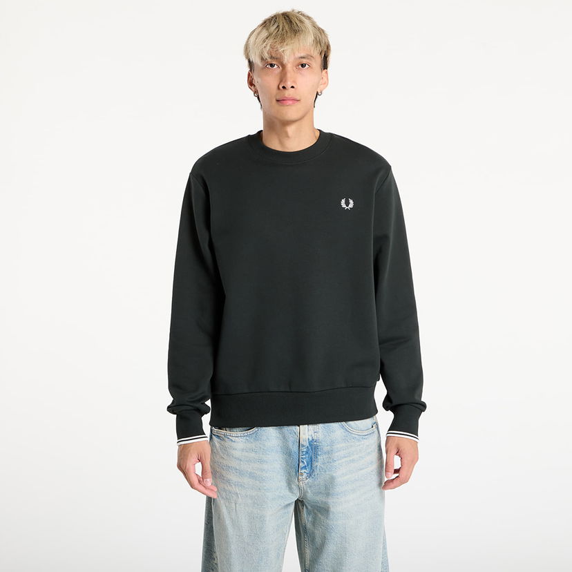 Dukserice Fred Perry Fred Perry Crew Neck Sweatshirt Crna | M7535 T50
