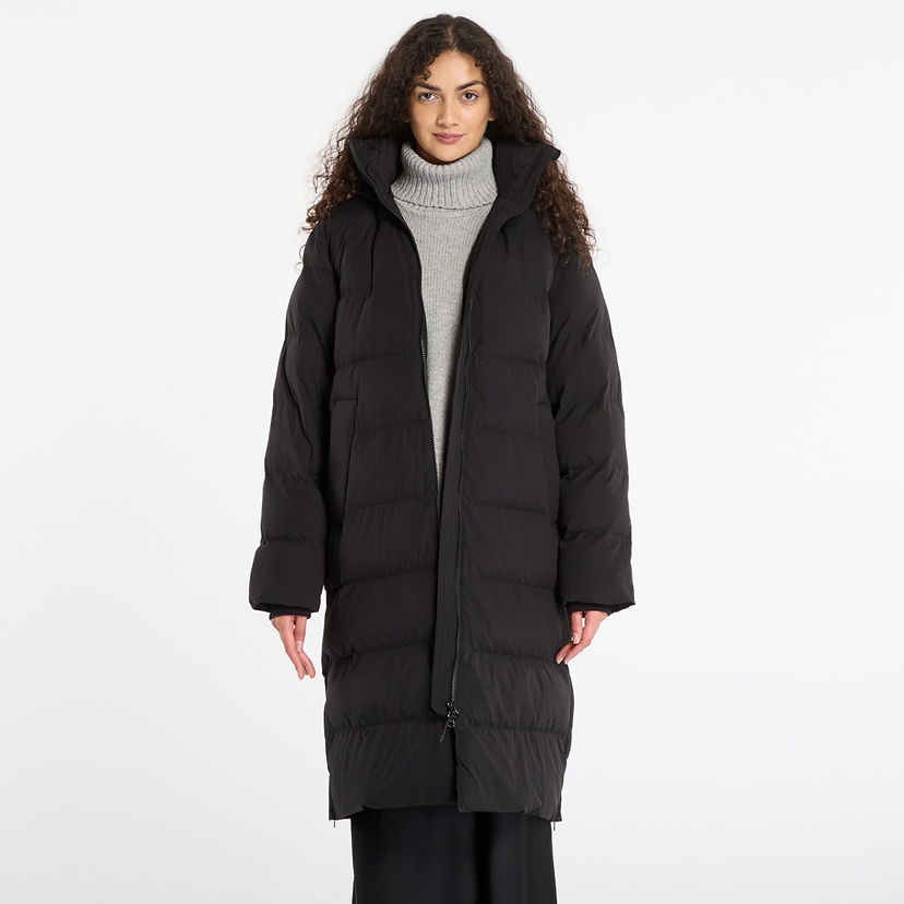 Pernata jakna Samsoe Samsoe Saseri Long High-Neck Puffer Coat Crna | F25300164_CLR000021