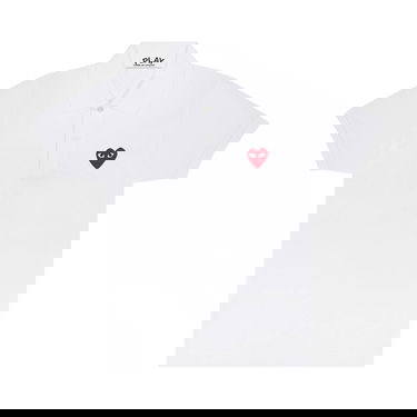 Polo majica Comme des Garçons Play Heart Polo Tee Bijela | AZ T006 051 5, 1