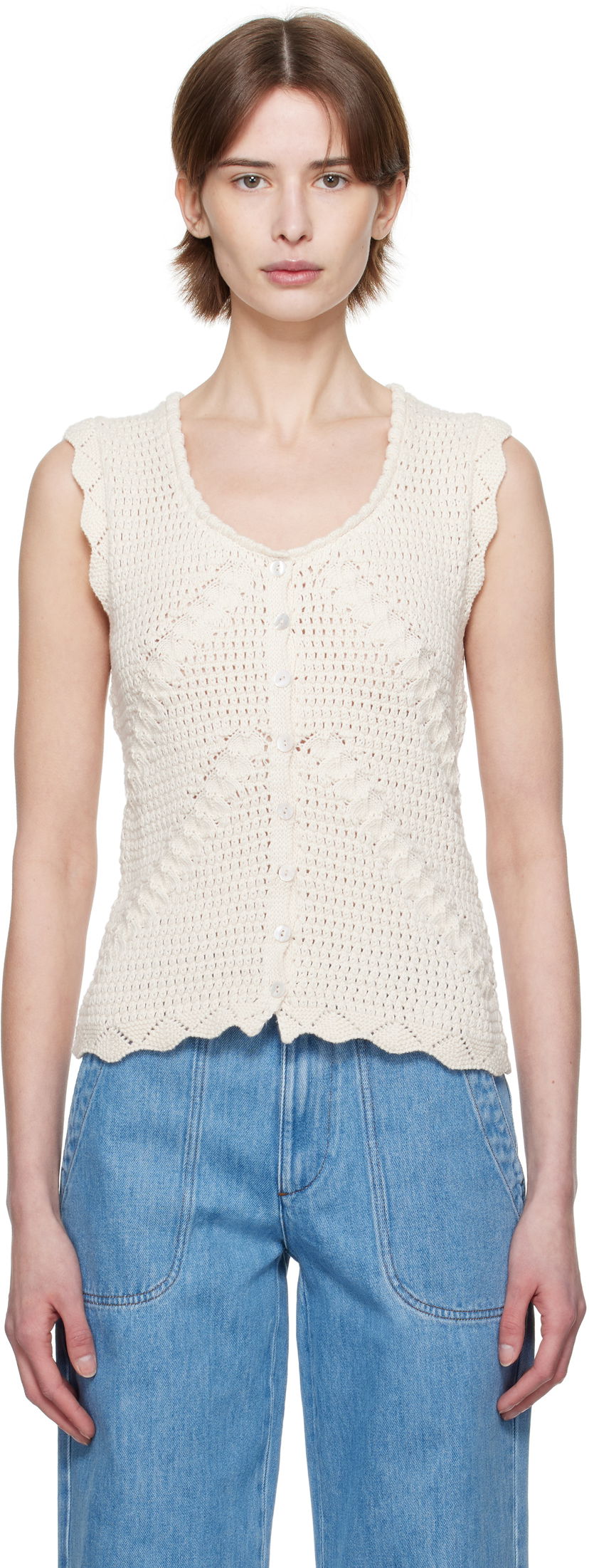 Džemper A.P.C. A.P.C. Palmyre Knit Top Bijela | COHHV-F23418