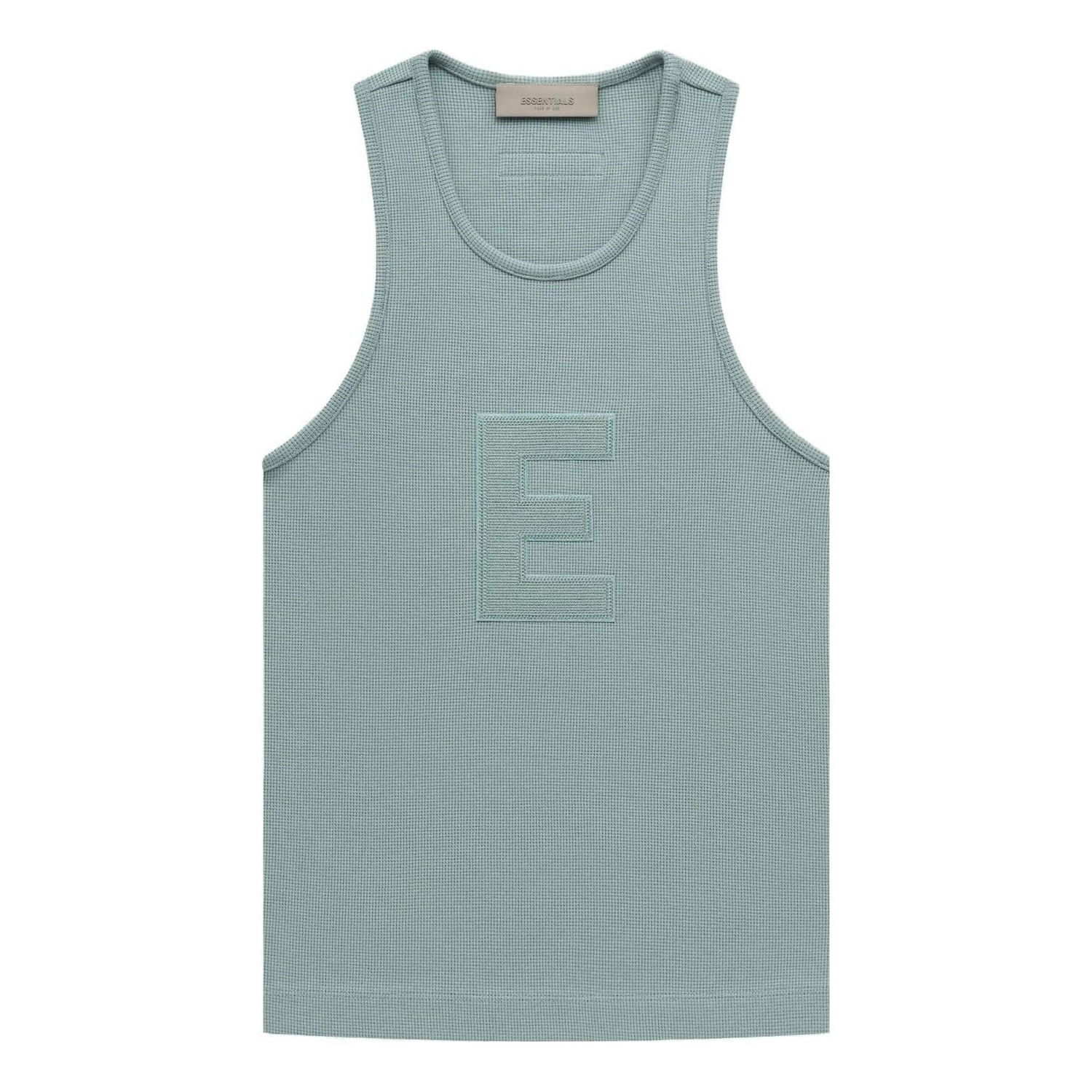 Majica bez rukava Fear of God Fear of God Essentials Waffle Tank Zelena | FOG-SS23-230, 0