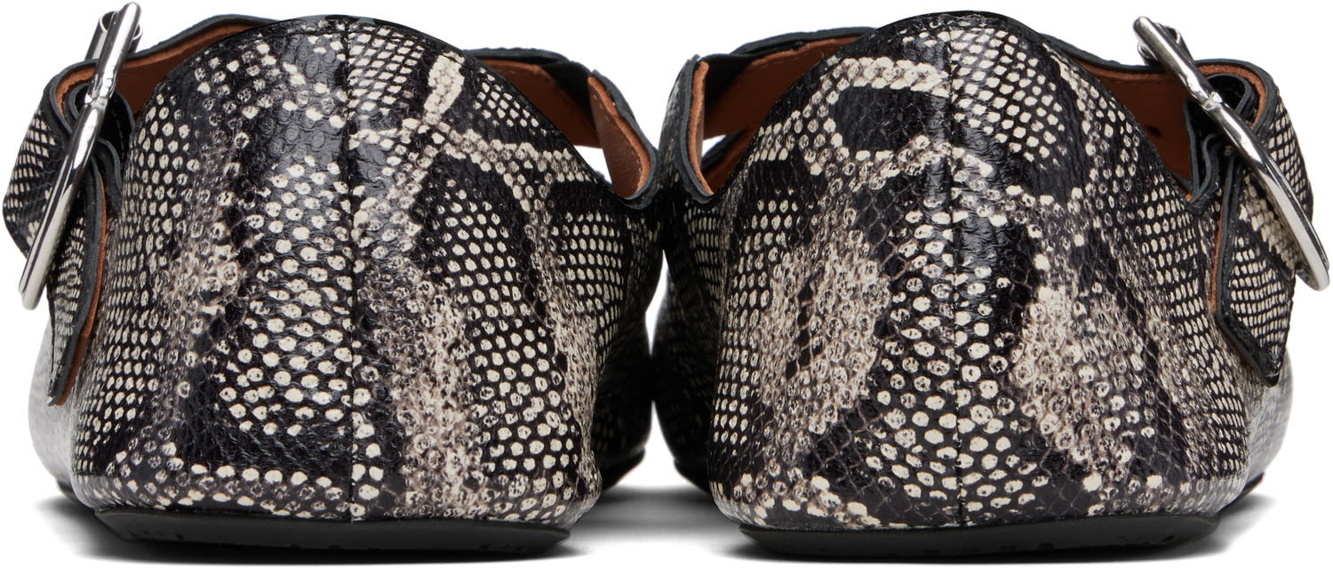 Tenisice i cipele Alaïa ALAÏA Criss Cross Snake Ballerina Flats Crna | AA3A046I054, 1