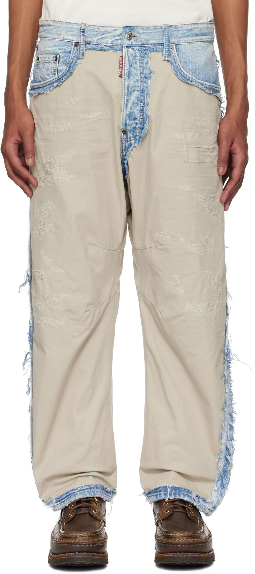 Jeans DSQUARED2 Dsquared2 Super Ripped Mixed Jeans Plava | S74LB1630_S30309