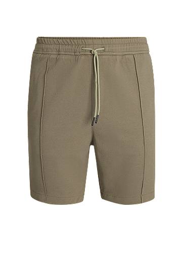Kratke hlače BOSS Relaxed-Fit Stretch Oxford Shorts Zelena | 50534647, 0