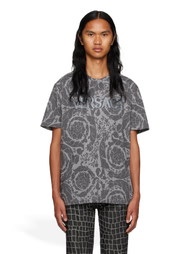 Majica kratkih rukava Versace Barocco Silhouette Siva | 1012548_1A09037